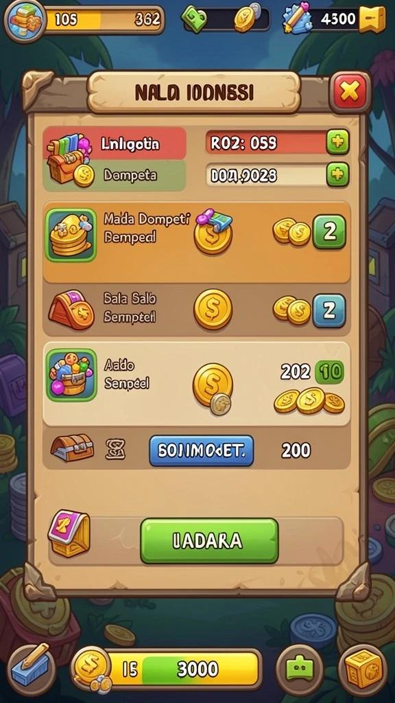 Tampilan menarik dari permainan slot yang tersedia.