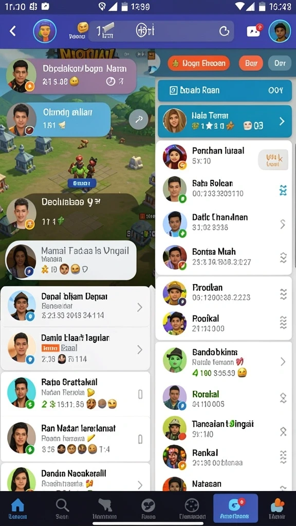 Level permainan yang beragam dan menantang.