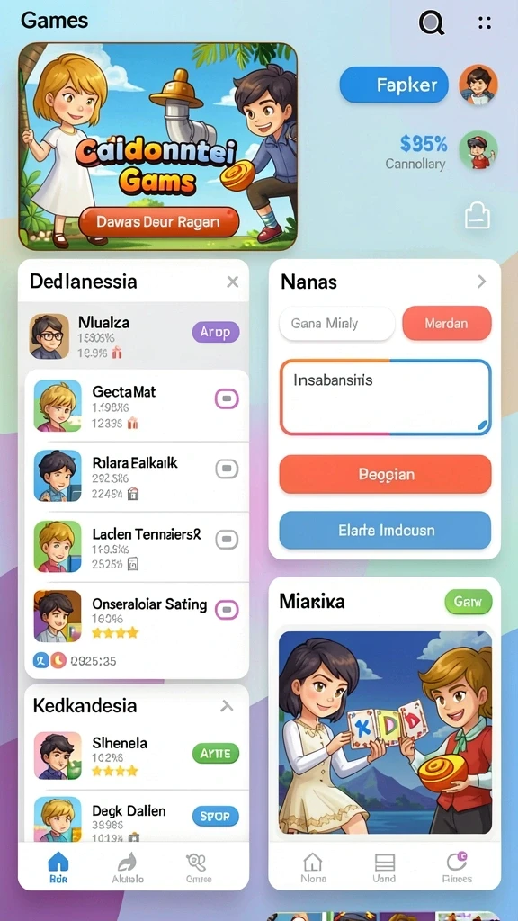 Fitur upgrade karakter yang membuat game lebih menarik.