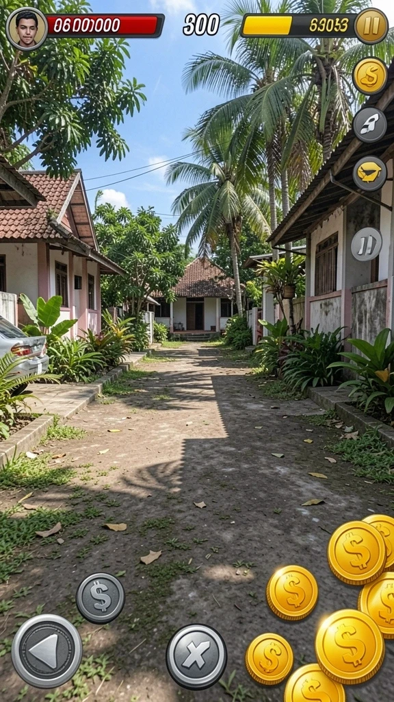 Momen seru saat bermain dengan teman.