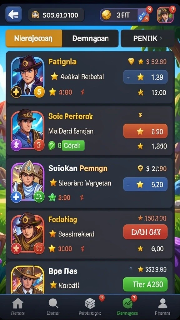 Sistem reward yang memikat dan menguntungkan.