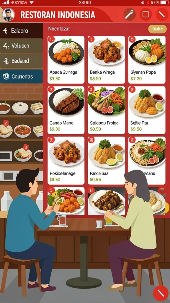 Tampilan antarmuka yang user-friendly dan menarik.