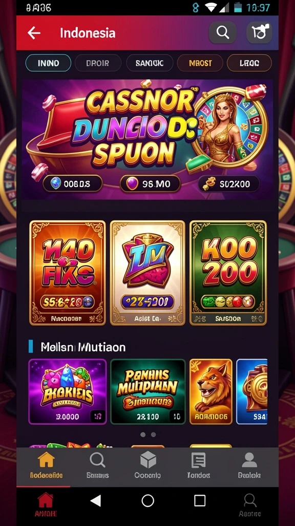 Melihat berbagai pilihan permainan yang tersedia.