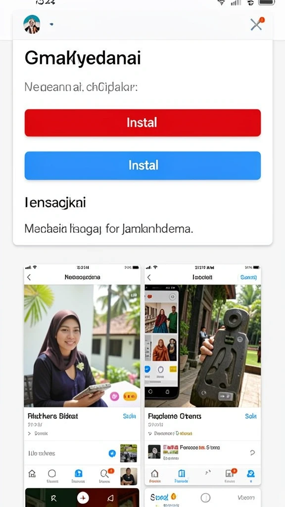 Tampilan awal yang menarik dan intuitif.