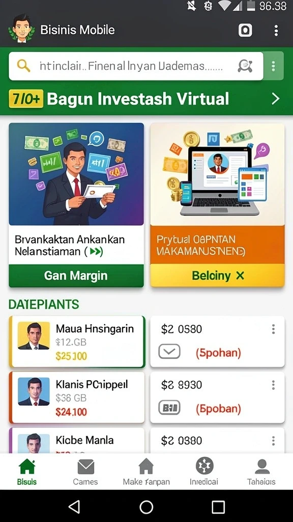 Screenshot menampilkan antarmuka utama dengan grafis yang menawan.