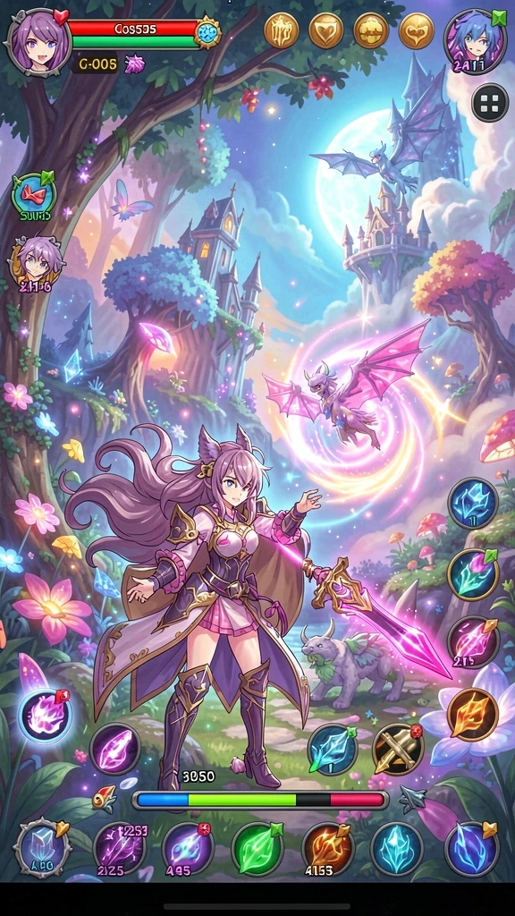 Screenshot menunjukkan mode pertarungan yang menegangkan.