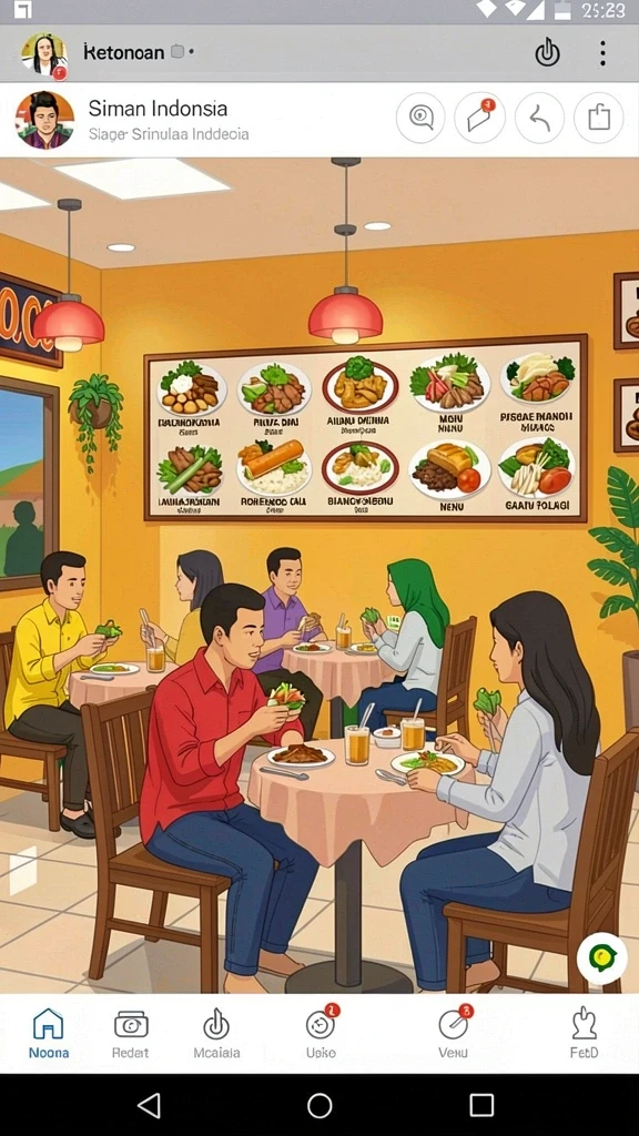 Tampilan antarmuka yang intuitif dan menarik.