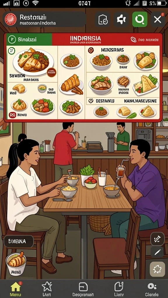 Tampilan antarmuka yang menarik dan mudah dijelajahi.