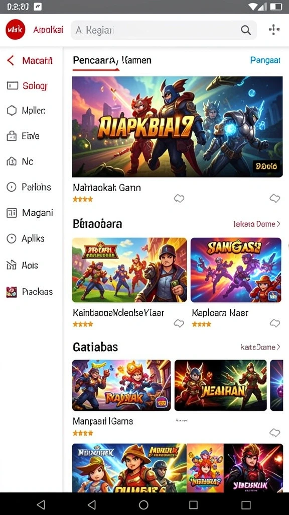 Screenshot aplikasi MONAS77 - Fitur sosial yang interaktif.
