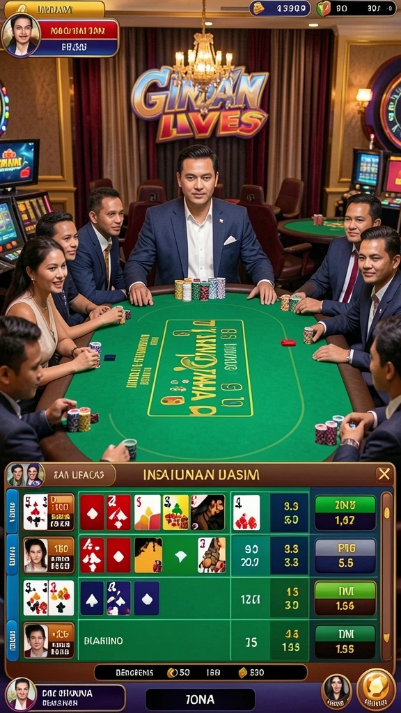 Screenshot menampilkan karakter yang dapat disesuaikan dengan berbagai aksesori.