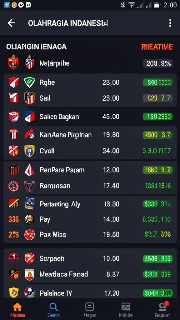Fitur turnamen yang menantang dengan hadiah besar.