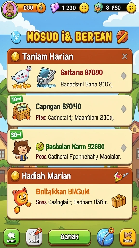 Tampilan grafis yang memukau di dalam game.