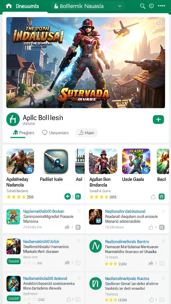 Layar tantangan yang menampilkan rintangan menarik.