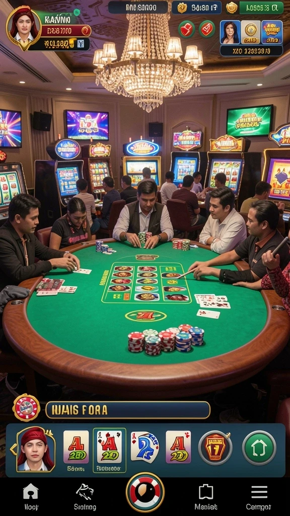 Tampilan mesin slot yang menarik dan menyenangkan.