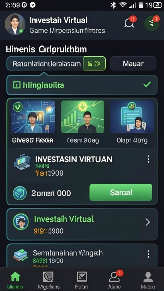Beragam pilihan permainan menarik yang tersedia.