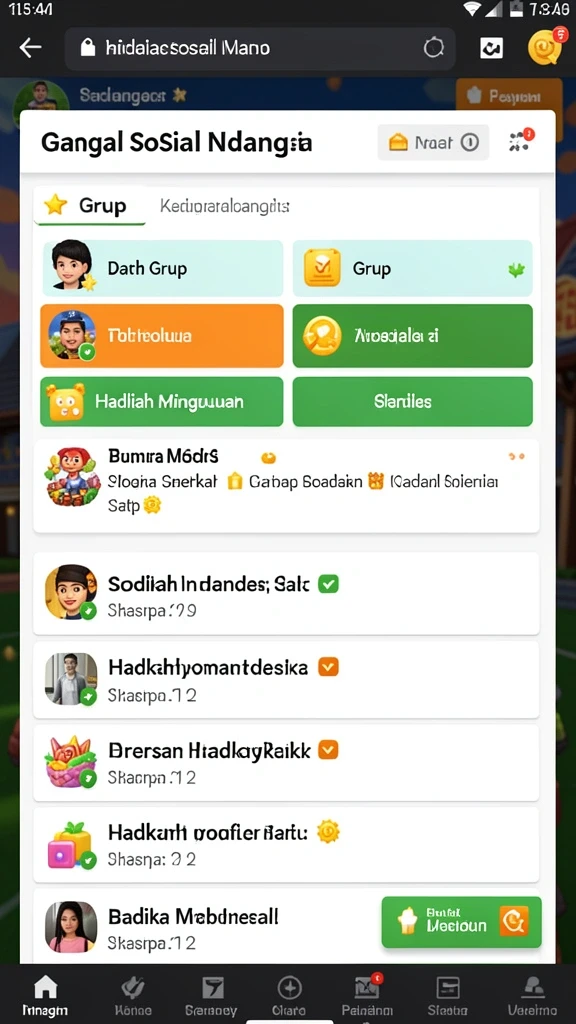 Screenshot menunjukkan aksi seru dalam permainan.