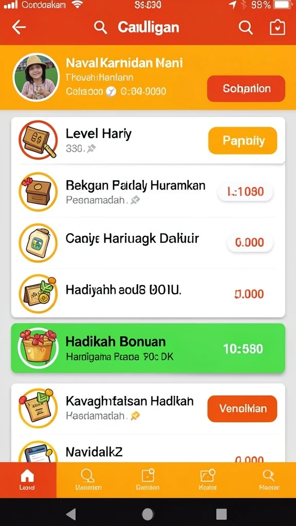 Tampilan antarmuka yang menarik dan mudah digunakan.